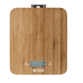 CASA Kitchen Scale Casa Elecronic Bamboo Kitchen Scale (4708617486425)