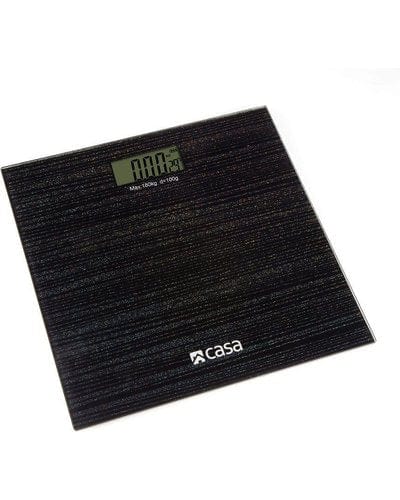 CASA Kitchen SCALE Casa Electronic Sparkle Bathroom Glass Scale Nero CBSGS01N (7242202710105)