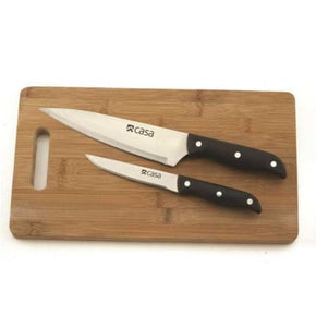 CASA Knife Casa Verona Cutting Board And 2 Piece Knife Set (4708627382361)