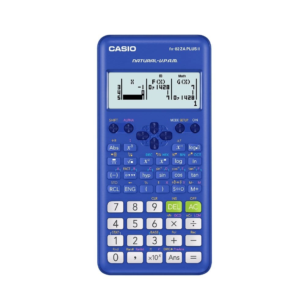 CASIO CALCULATOR Casio FX-82ZA Plus II Calculator - Blue (4758860824665)