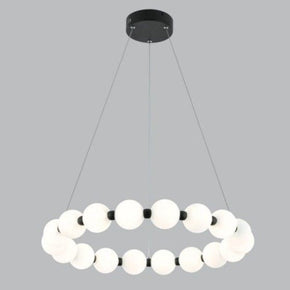 Ceiling Fittings Pendant Black PEN795/12 Aluminium and Opal Glass Pendant (7239502397529)