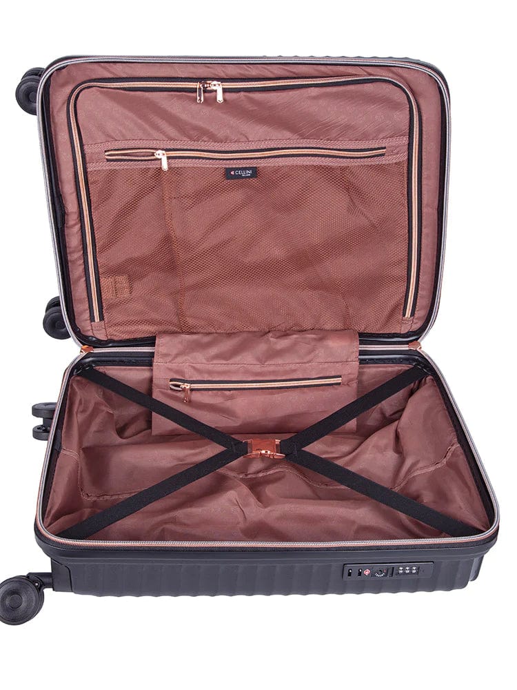 CELLINI Luggage & Bags Cellini Allure Hard Shell Carry-On Trolley Black (7200110215257)