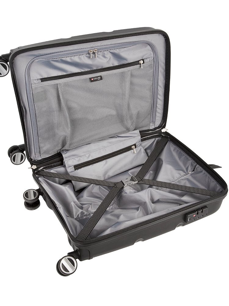 CELLINI Luggage Cellini Cruze Medium Trolley Case Black (7134130339929)