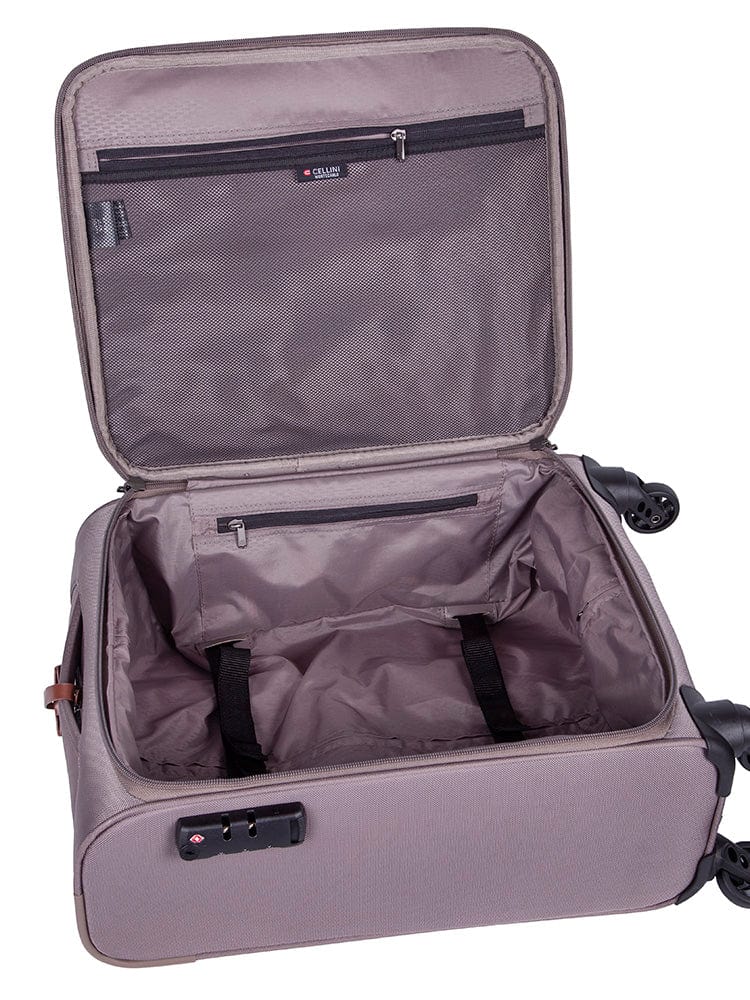 CELLINI Luggage Cellini Monte Carlo 4 Wheel Trolley Carry on Mink (7229893083225)