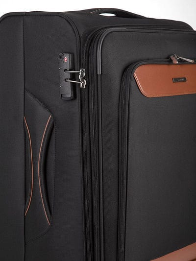 CELLINI Luggage Cellini Monte Carlo Medium 4 Wheel Trolley Case Black (7229905993817)