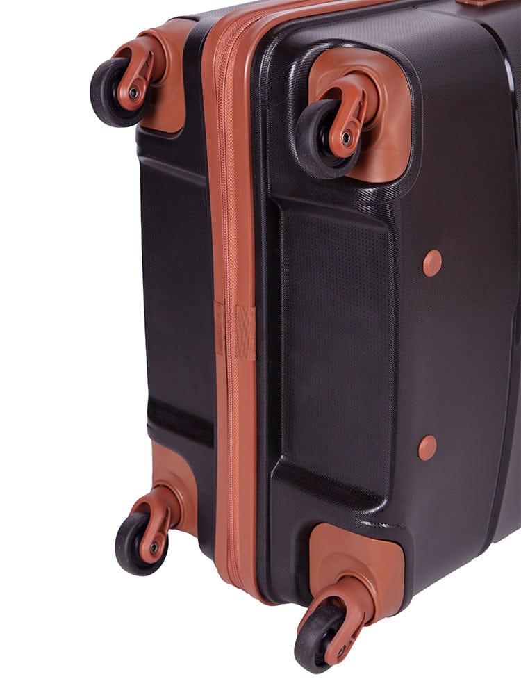 CELLINI Luggage Cellini Spinn Cabin Trolley Case Black/Tan (7134119657561)