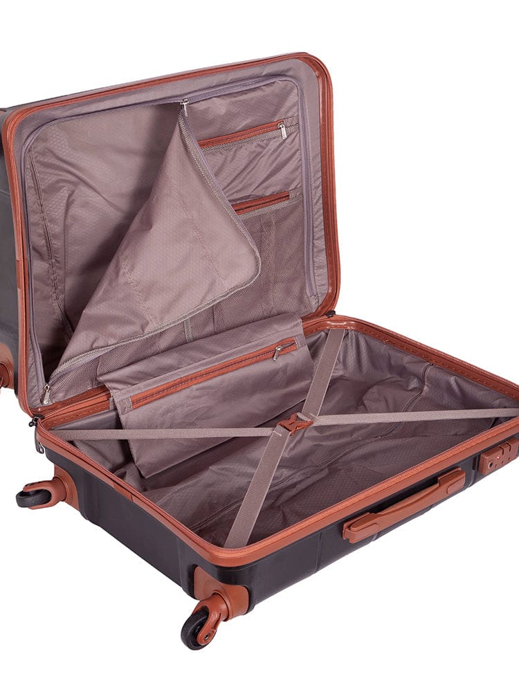 CELLINI Luggage Cellini Spinn Cabin Trolley Case Black/Tan (7134119657561)