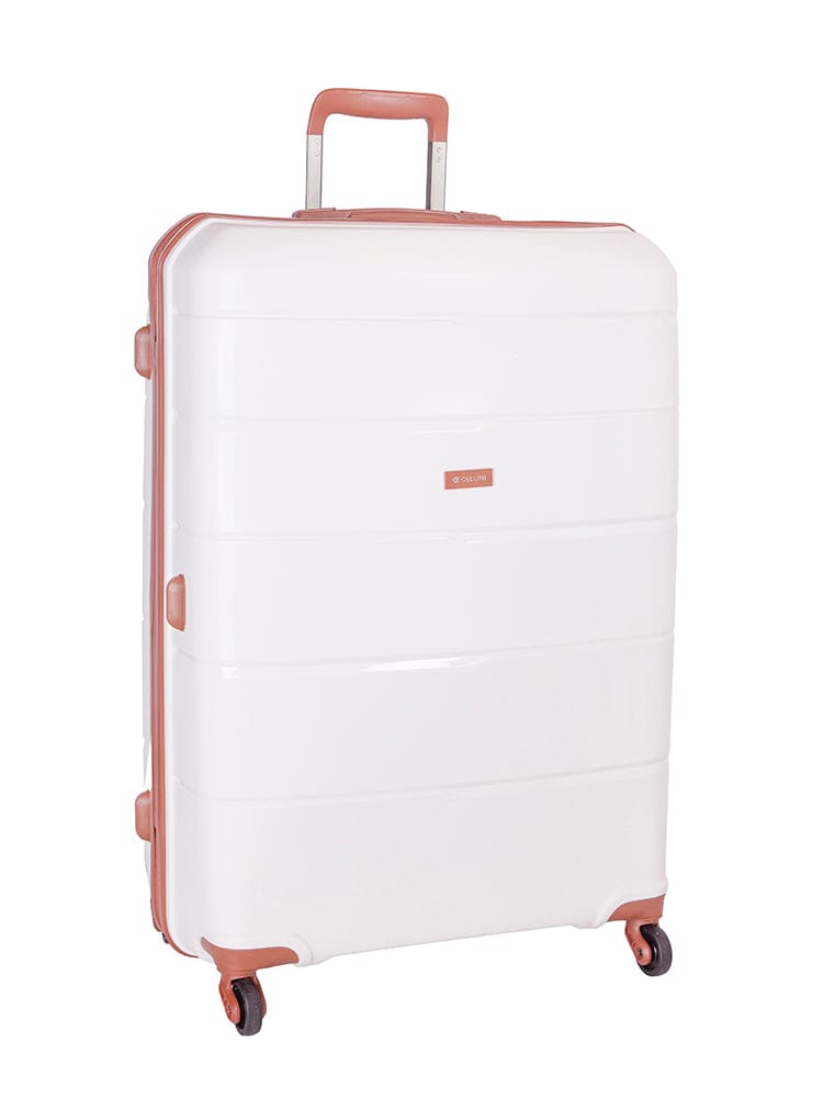 CELLINI Luggage Cellini Spinn Cabin Trolley Case White/Tan (7134123458649)