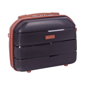 CELLINI VANITY CASE Cellini Spinn Beauty Case Black/Tan (7134117691481)