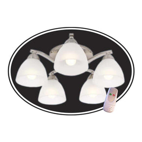 Chandelier Furniture & Lights Saco 5 Light Chandelier With Remote 168/5 (2061622247513)