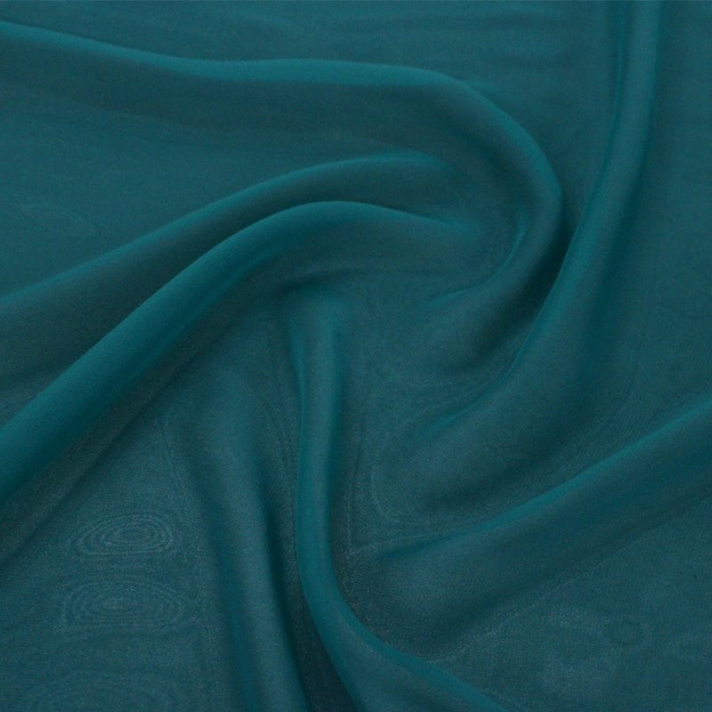 Chiffon Fabric Petrol 30D Silky Chiffon Fabric 150cm (6575406776409)