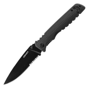 Coast Knife Coast TX399 Tactical Double Lock Black Partially Serrated Black Blade CO-K20825 (7284603453529)