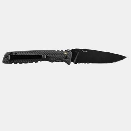 Coast Knife Coast TX399 Tactical Double Lock Black Partially Serrated Black Blade CO-K20825 (7284603453529)