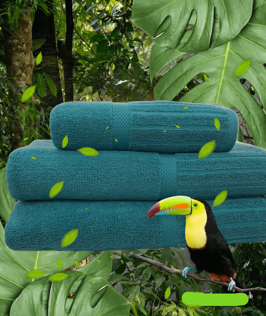 COLIBRI TOWEL Colibri Galleon Towel Atlantis (7234752446553)