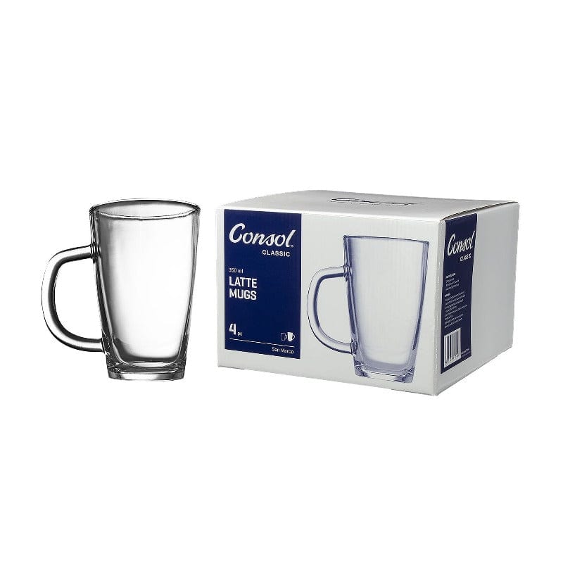 Consol MUGS Consol San Marco Latte Mug 350ml Set Of 4  17144 (4704636534873)