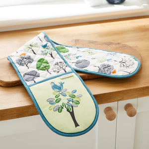 Cooksmart Teapot Cooksmart Forest Birds Double Oven Glove CS1846 (7175448854617)