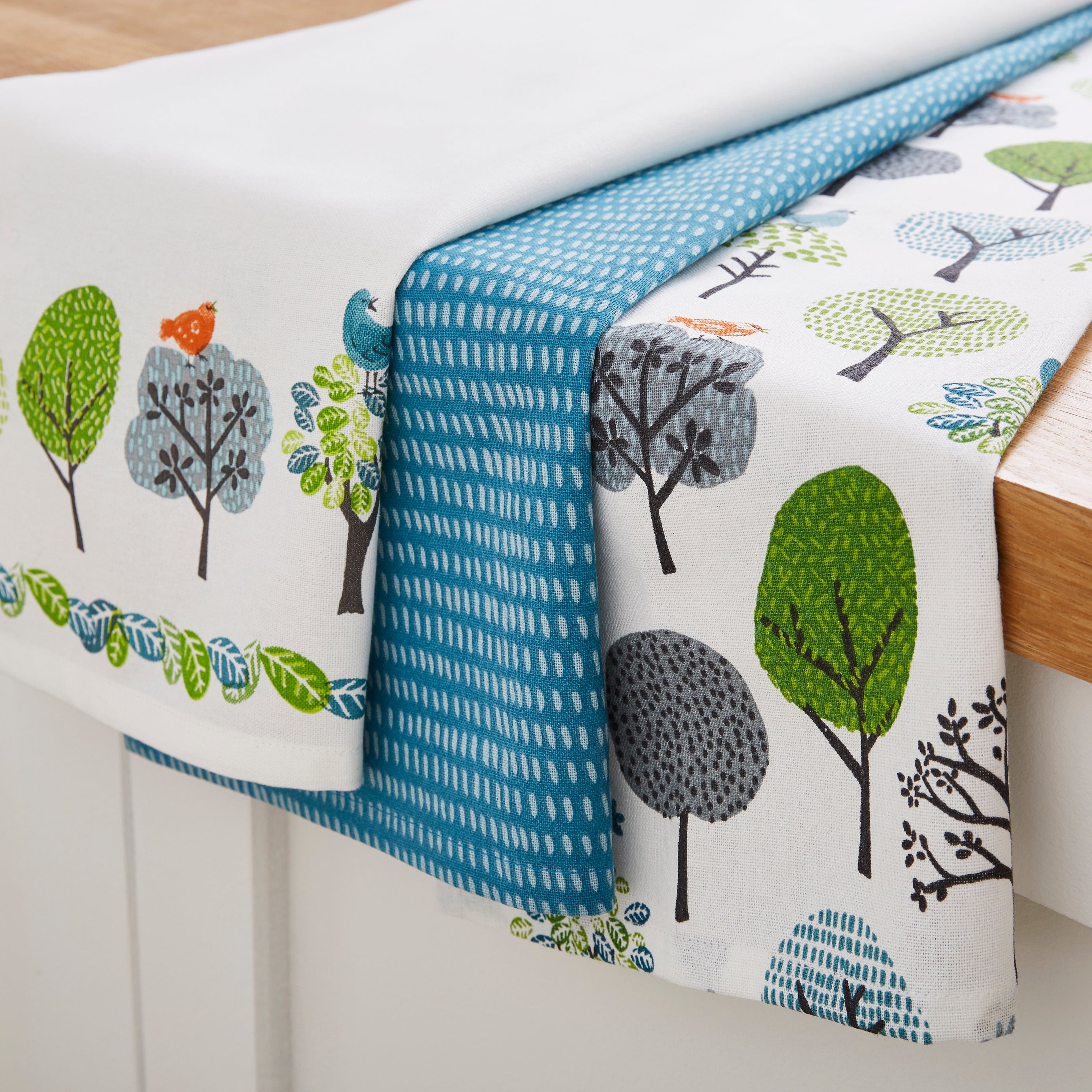 Cooksmart Teapot Cooksmart Forest Birds Tea Towels Set of 3 CS1848 (7175452262489)