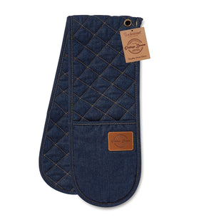 Cooksmart Teapot Cooksmart Oxford Denim Double Oven Glove CS9914 (7175851769945)