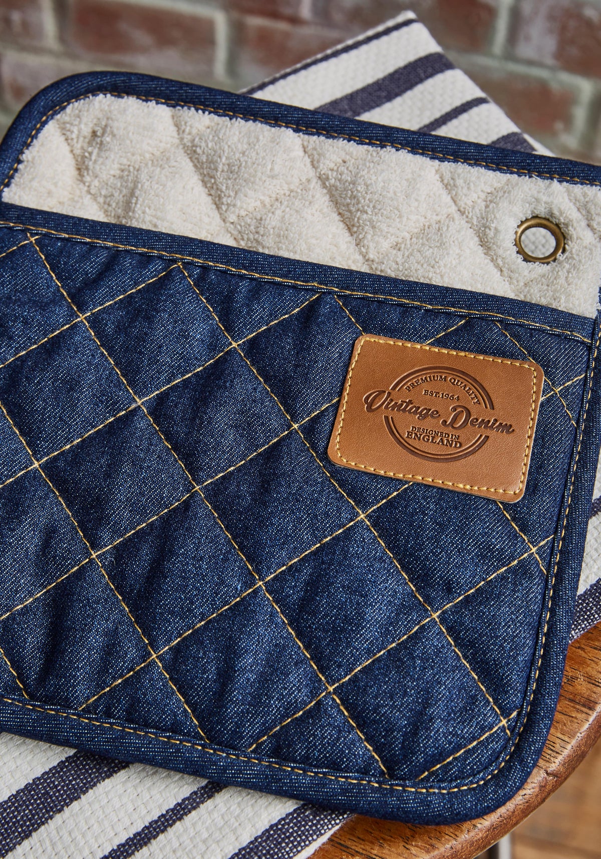 Cooksmart Teapot Cooksmart Oxford Denim Pot Holder CS9916 (7175880048729)