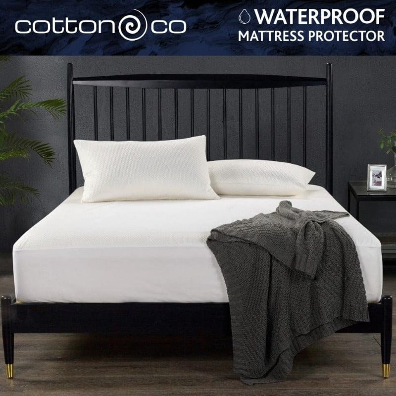 Cotton Co Mattress Protector Singel Cotton Co Mattress Protector Waterproof White (6939623555161)