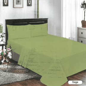 Cotton Craft Duvet Cover Double Bed Sheet Set Luxury Collection Sage T144 Percale Bed Sheet 4 Piece Set (6915563257945)