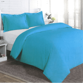 Cotton Craft Duvet Cover Double Duvet Cover Set Luxury Collection Oxford SKY Blue T144 Percale Duvet Covers Set (6915555426393)