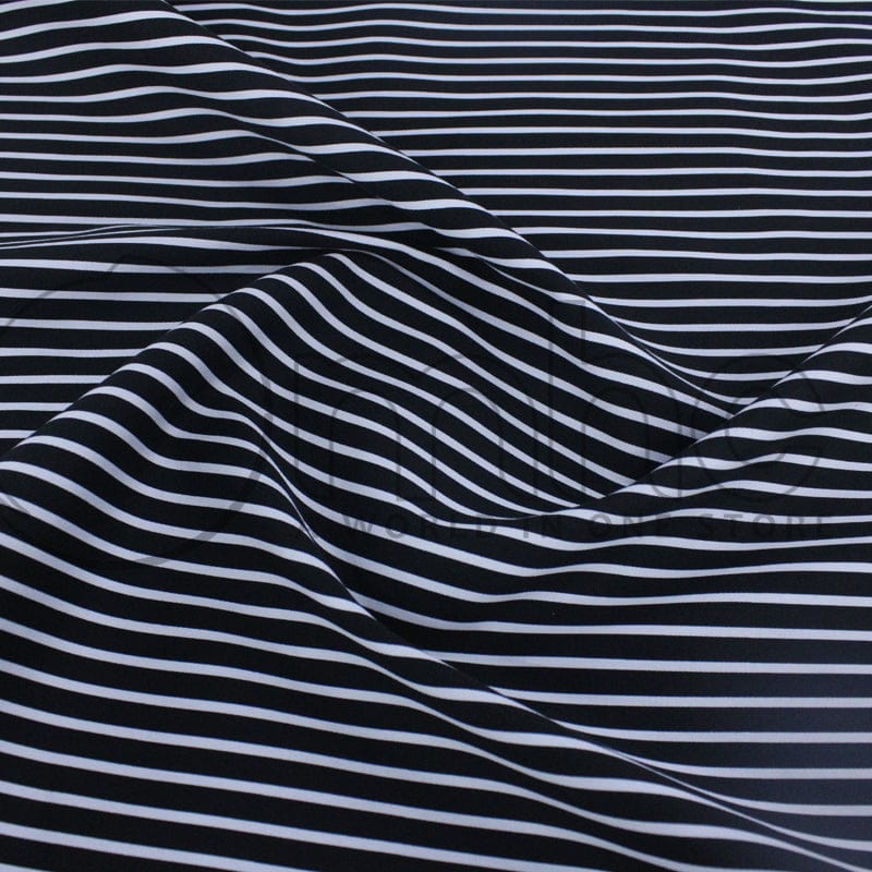 COTTON Dress Fabrics Black Printed Stretch Cotton Fabric 140cm (7226710261849)