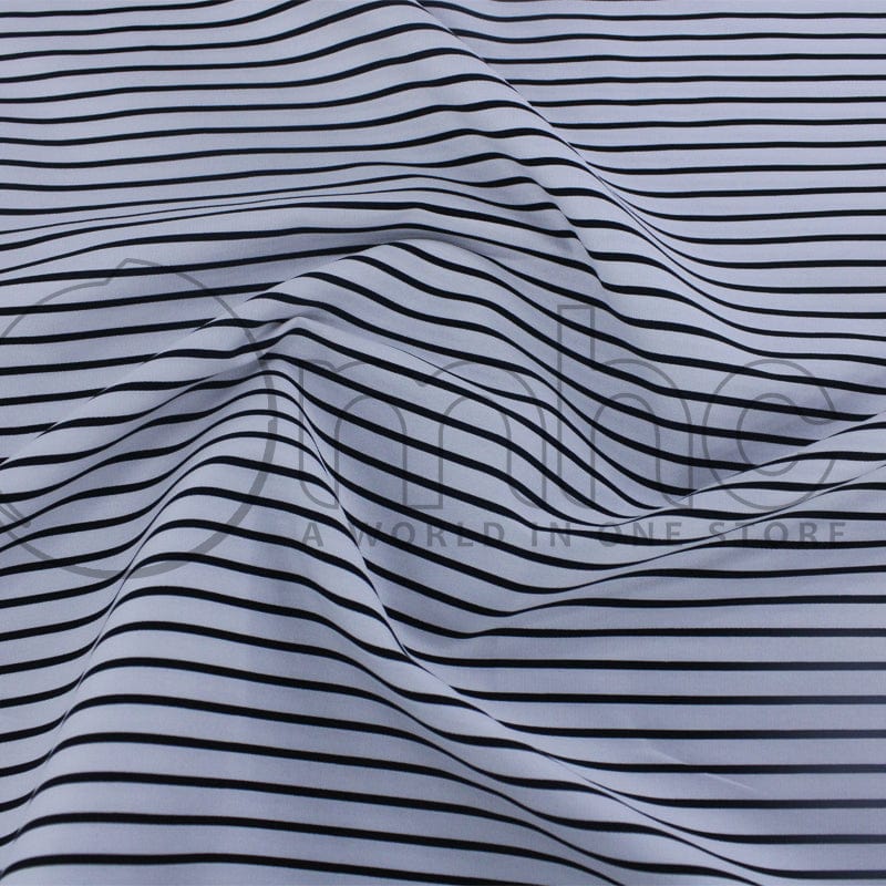 COTTON Dress Fabrics White Printed Stretch Cotton Fabric 140cm (7226710261849)