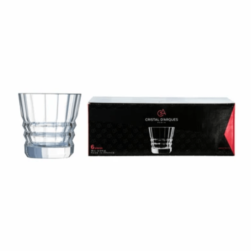 Cristal Darques CRYSTAL GLASS Cristal D'arques - Architected Old Fashioned Tumbler - 380ml - Set of 6 (4742487867481)