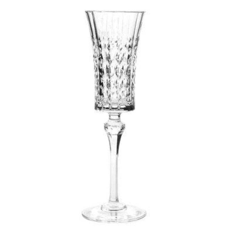 Cristal Darques CRYSTAL GLASS Cristal D'arques Lady Diamond Flute Glass Set Of 6 (4707209576537)
