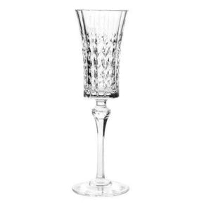 Cristal Darques CRYSTAL GLASS Cristal D'arques Lady Diamond Flute Glass Set Of 6 (4707209576537)