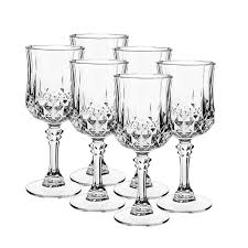 Cristal Darques GLASS ARC Crystal Long-champ Wine Glass 250 ml Set of 6 (2061819445337)