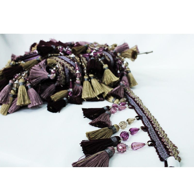 curtain accessories curtain accessories Curtain Fringing CF2 Maroon (6537782394969)