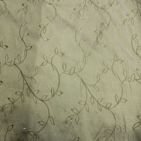 Curtain Material Dupion Silk Embroided Curtain Material DES#2 140cm (7229089906777)