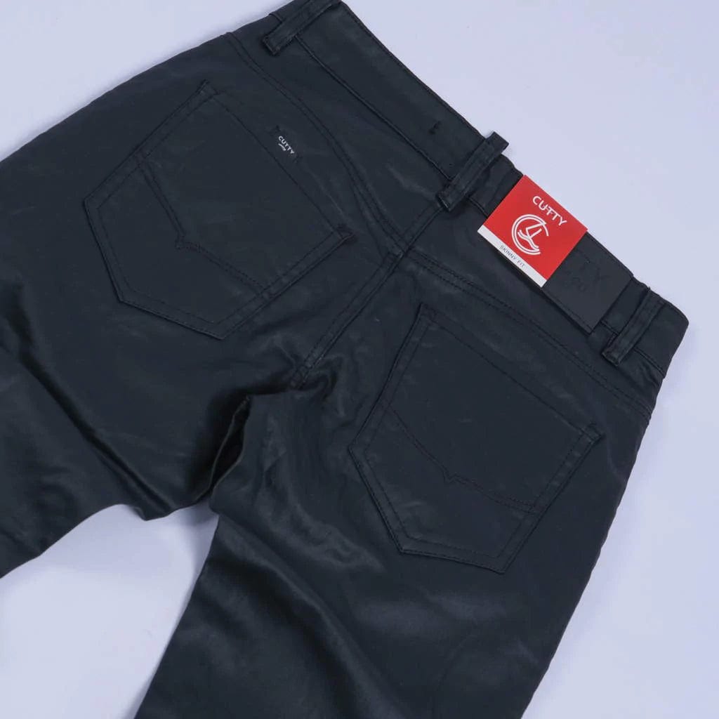 Cutty Jeans Cutty Zaid Wax Coated Skinny Jean Black (7156918157401)