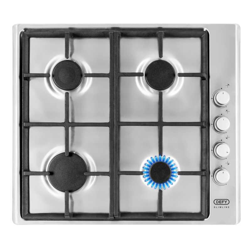 defy Defy 600mm Slimline Stainless Steel Gas Hob DHG133 (4428951421017)