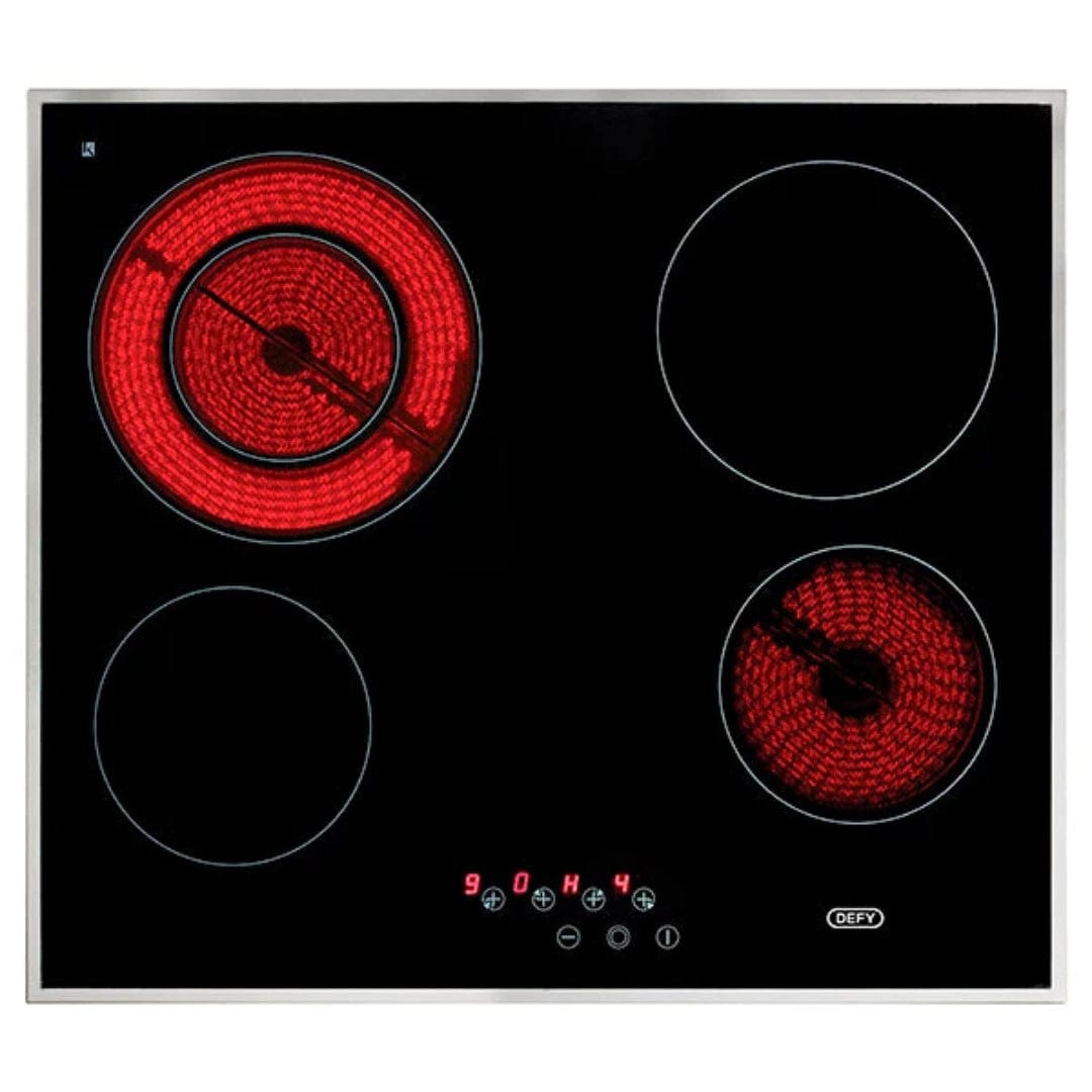 defy Electric Hob Defy 60cm Slimline Touch Control Vitroceramic Dual Zone Hob Dhd394 (7207574601817)