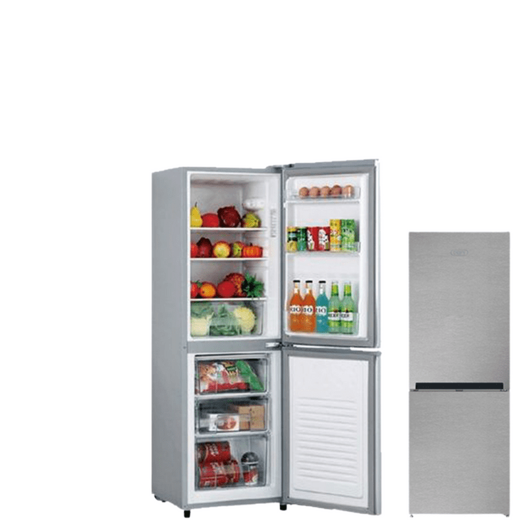 defy Fridge Defy 325l Bottom Freezer Fridge Gloss Metal DAC625 (7184965140569)