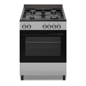 Defy 4 Burners 60cm Stainless Steel Black Glass Gas Stove | MHC World (6566539788377)