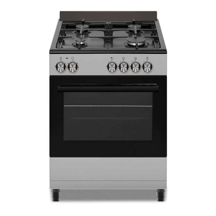 Defy 4 Burners 60cm Stainless Steel Black Glass Gas Stove | MHC World (6566539788377)