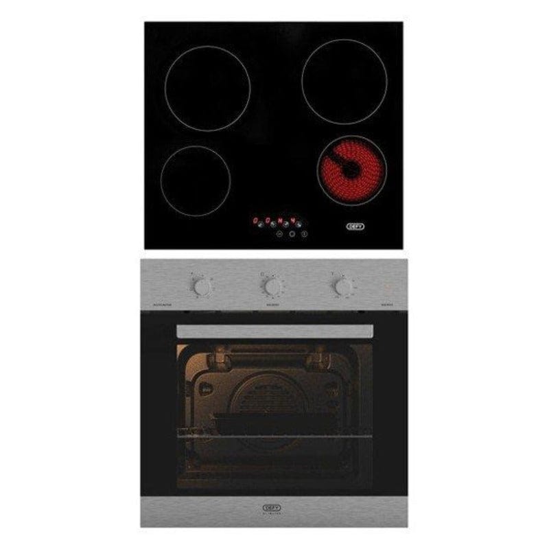 Defy 60cm Silver Oven and Hob | Shop Online | mhcworld.co.za (4696496668761)