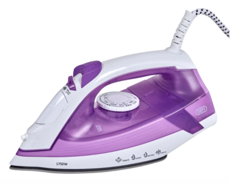 defy IRON Defy 1750W Ceramic Soleplate Steam Iron SI8059 A1 (6935097442393)