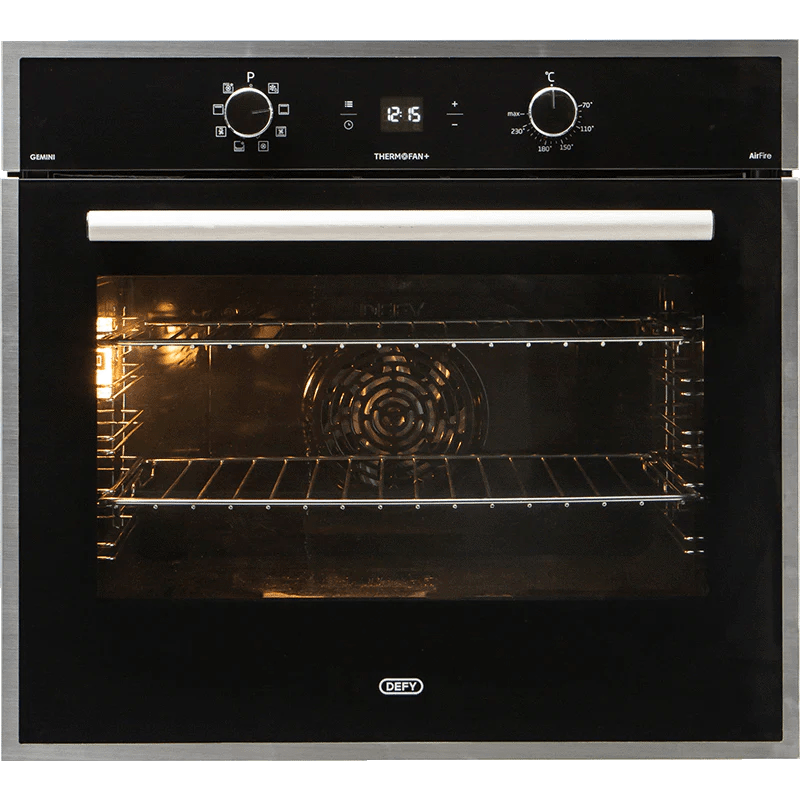 DEFY Oven Gemini Thermofan+ Eye-Level Black Oven DBO774 (7207569850457)