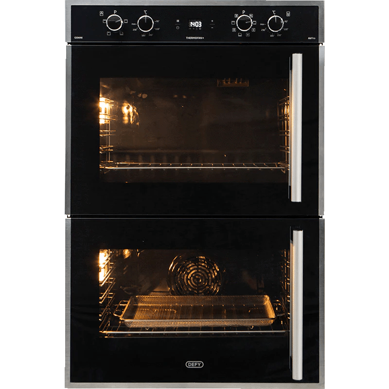 defy Ovens Defy Gemini Thermofan+ Double Oven Mirror DBO768 (7209077964889)