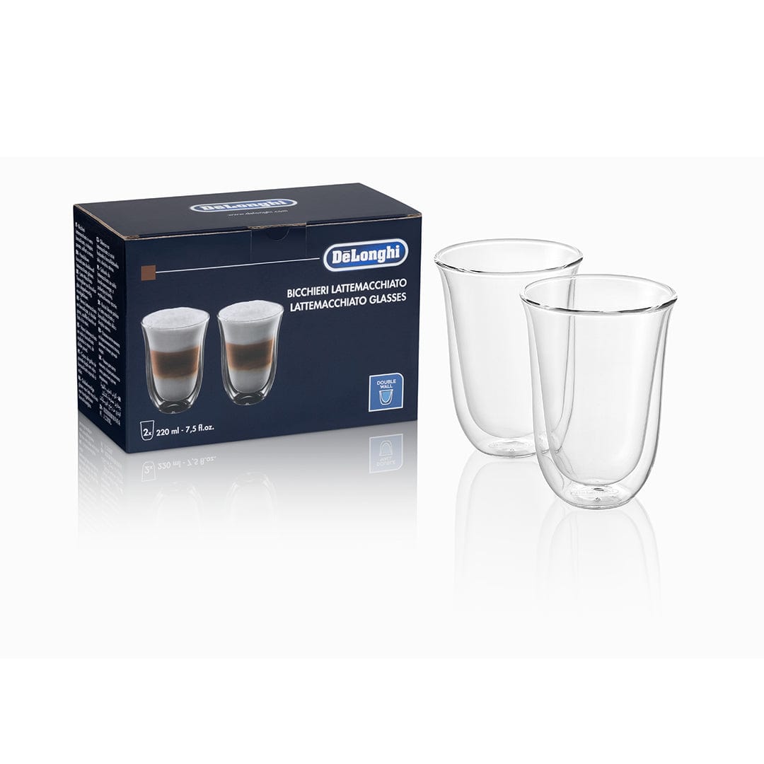 Delonghi Bread Bin Delonghi Double Walled Latte Macchiato Glasses 220ml DLSC312 (7235016949849)