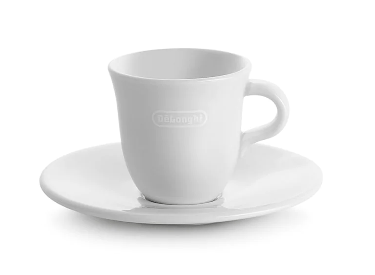 Delonghi CAPPUCCINO DeLonghi Espresso Cups & Saucers, Set of 2 DLSC308 (7034219364441)