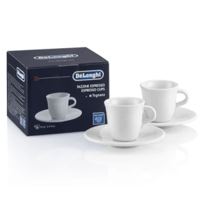 Delonghi CAPPUCCINO DeLonghi Espresso Cups & Saucers, Set of 2 DLSC308 (7034219364441)