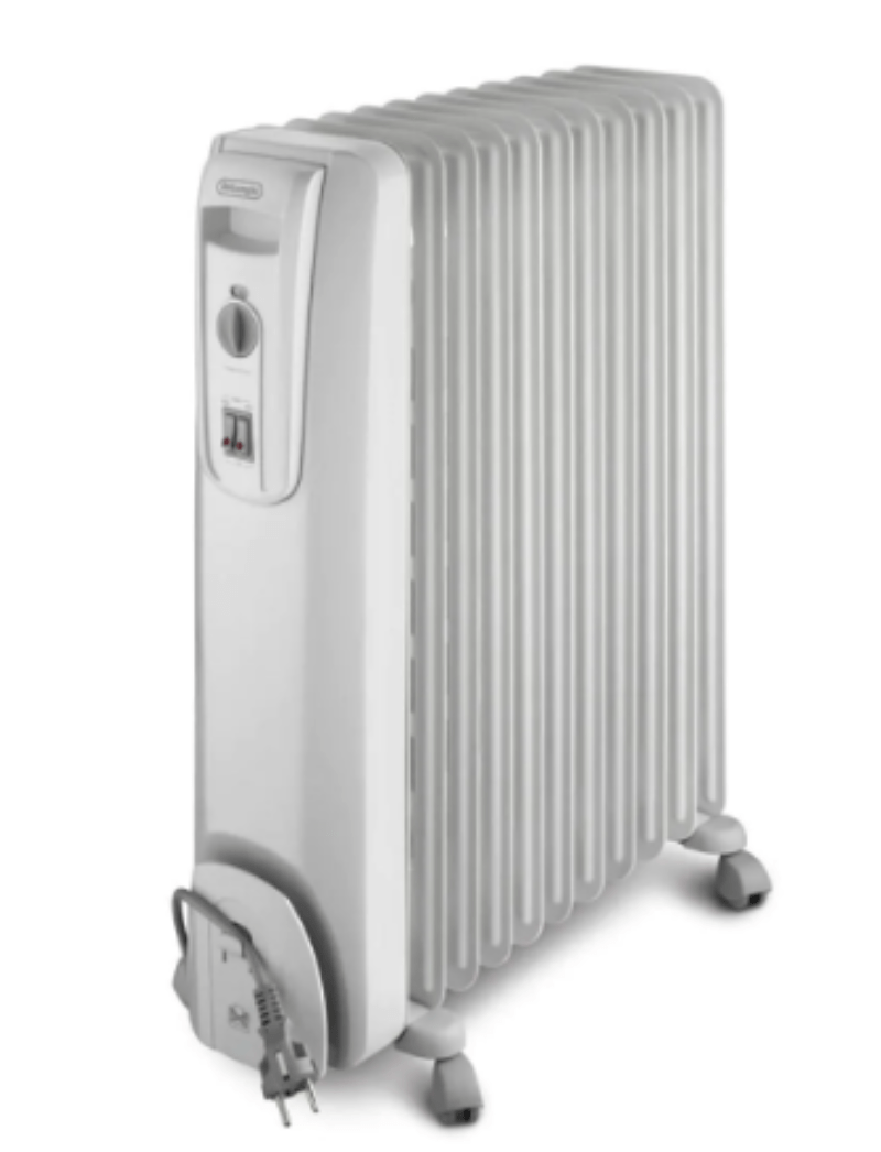 Delonghi 9 Fin Oil Heater White | Shop Online | mhcworld.co.za (6559182323801)