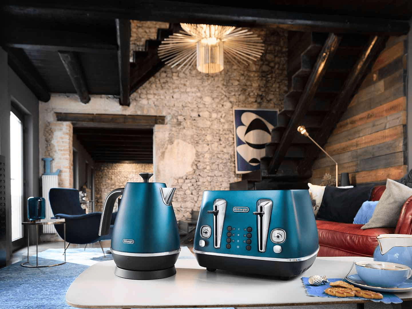 Delonghi KETTLE Delonghi Distinta Flair Kettle - Prestige KBI2001.BL Blue (4762699300953)