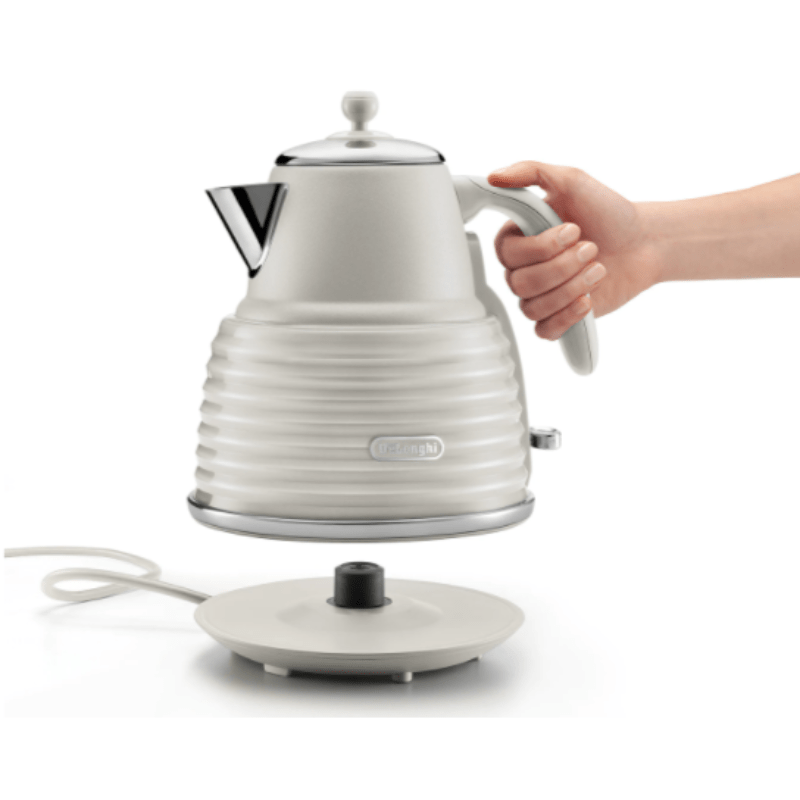 Delonghi KETTLE Delonghi Scultura Selections Kettles 1.5 Litre Limestone White KBZS3001.W (7026960367705)